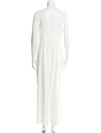 Halston V-Neck Jumpsuit