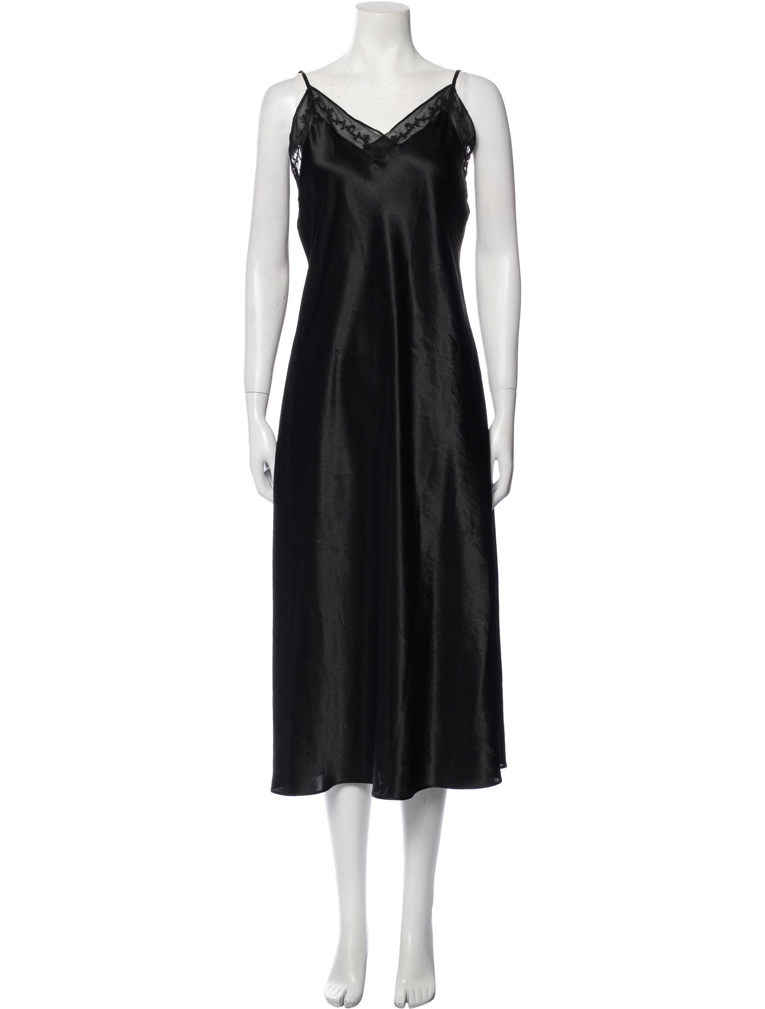 Halston Embroidered Accent Nightgown