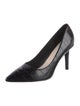 Halston Embossed Leather Pumps