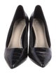 Halston Embossed Leather Pumps