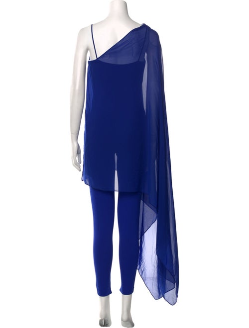 Halston Nylon Asymmetrical Jumpsuit