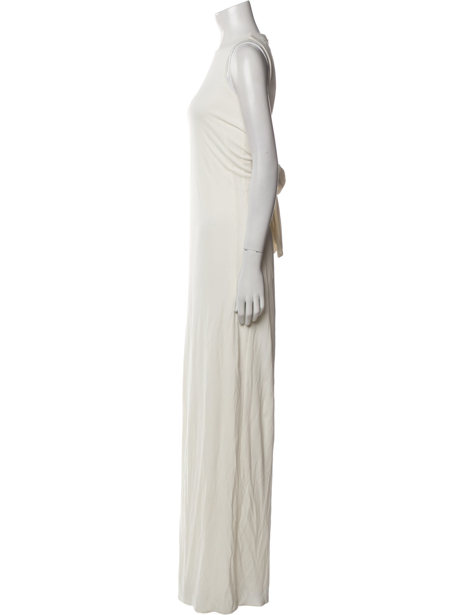 Halston Crew Neck Jumpsuit