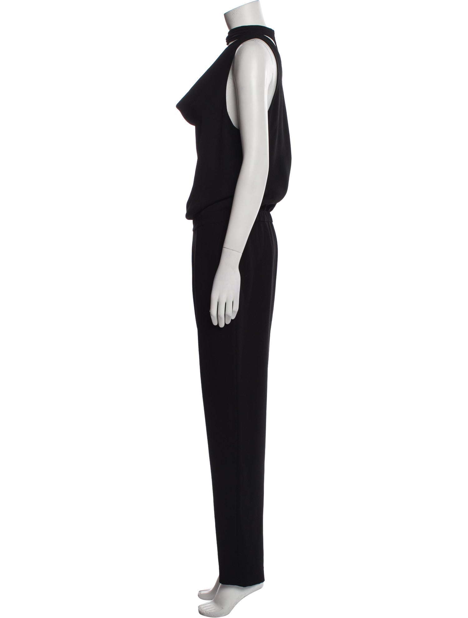 Halston Mock Neck Jumpsuit