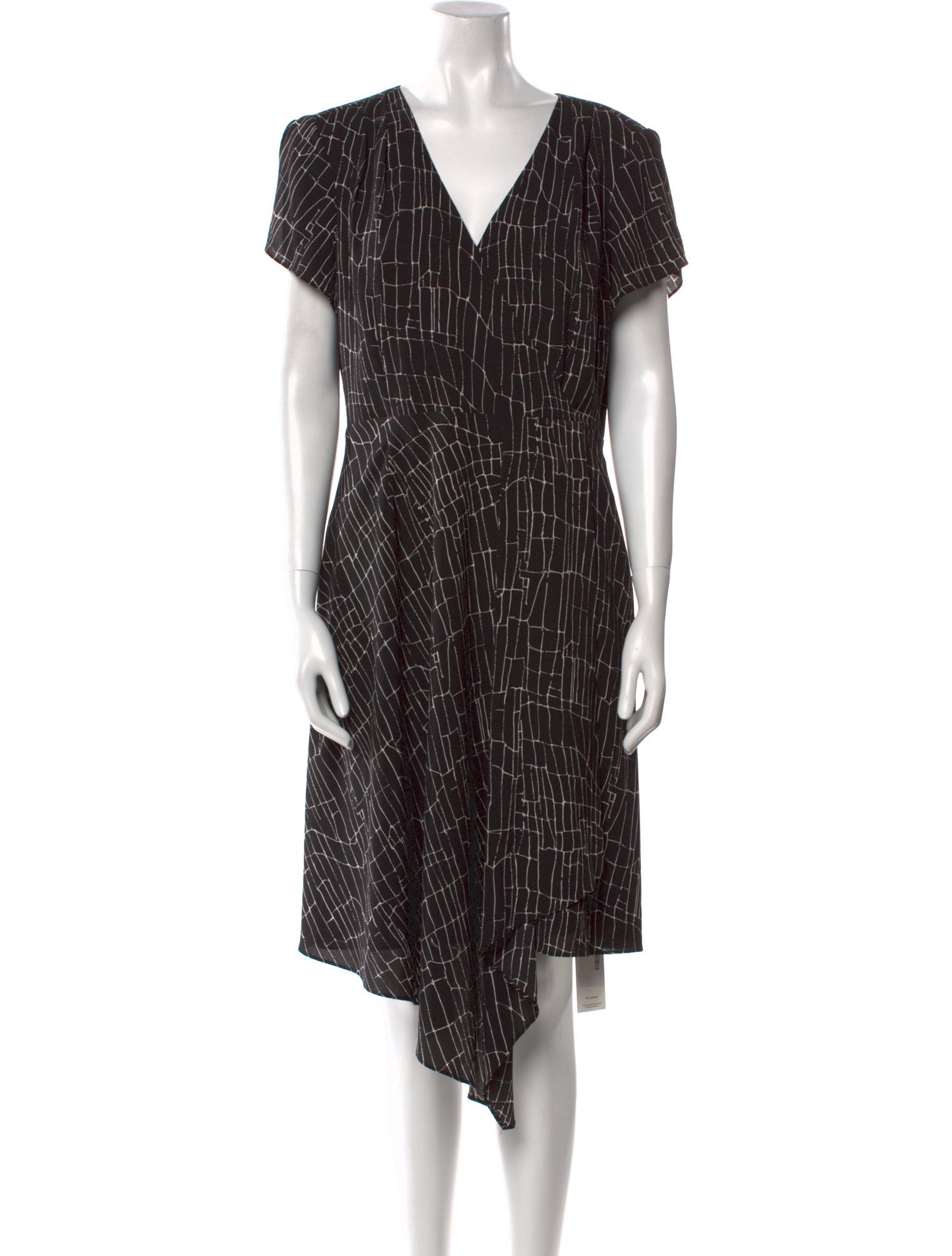 Halston Printed Long Dress