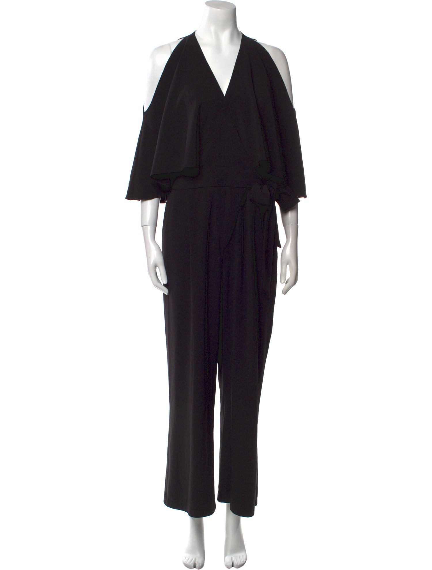 Halston V-Neck Jumpsuit