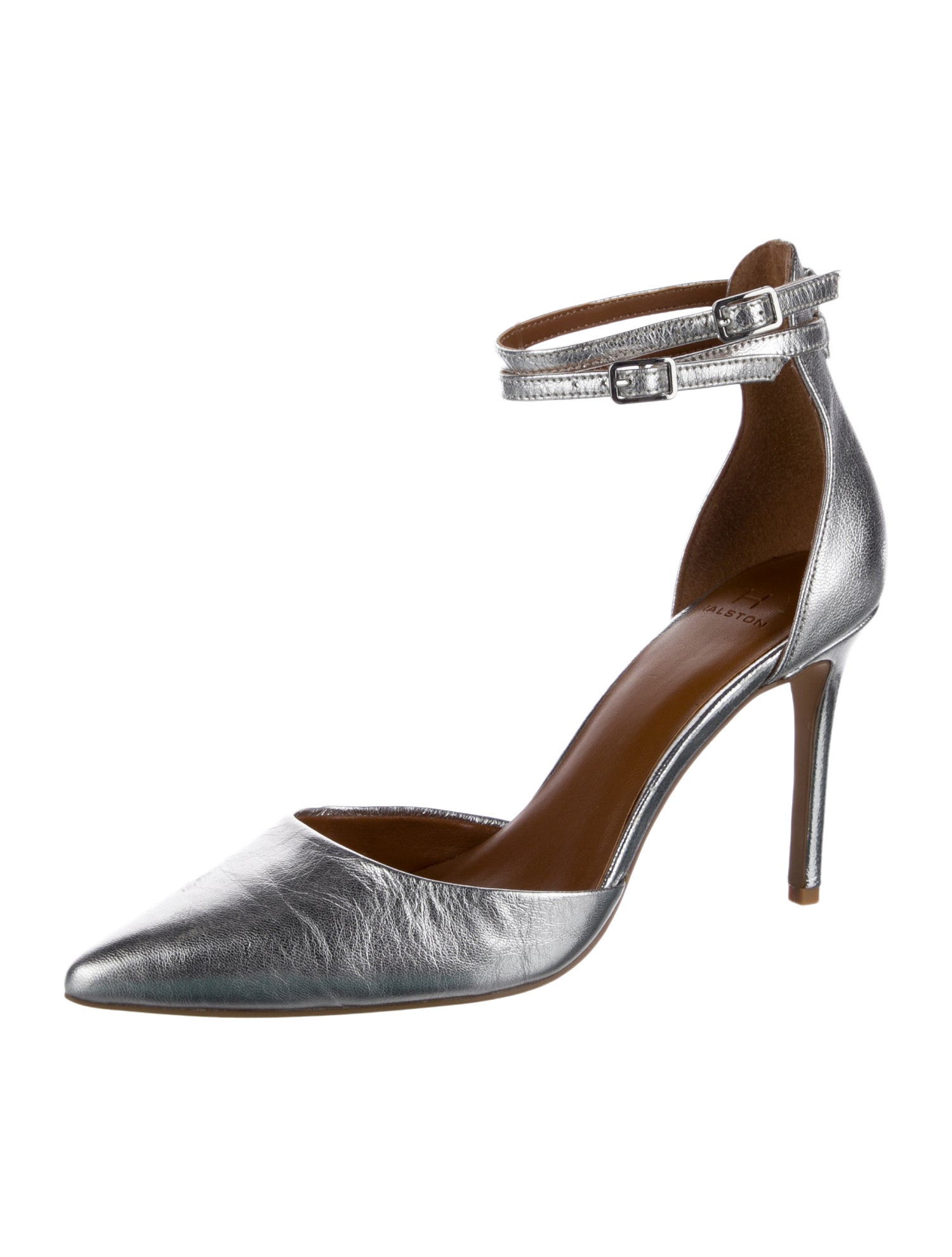 Halston Leather D'Orsay Pumps
