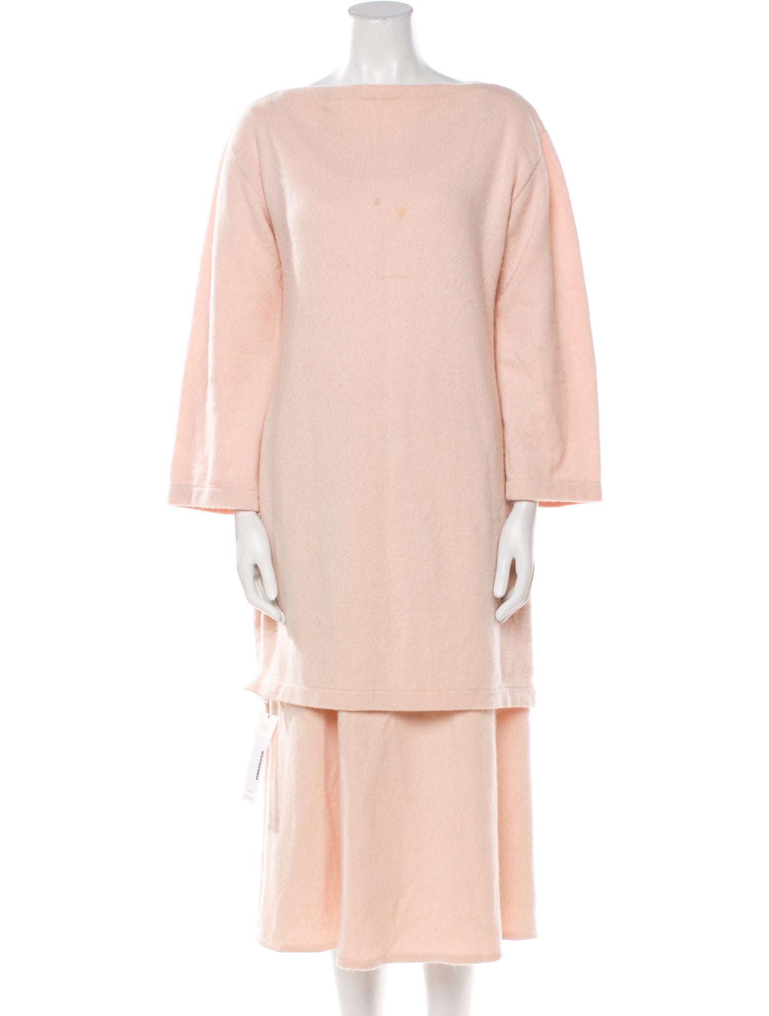 Halston Cashmere Skirt Set