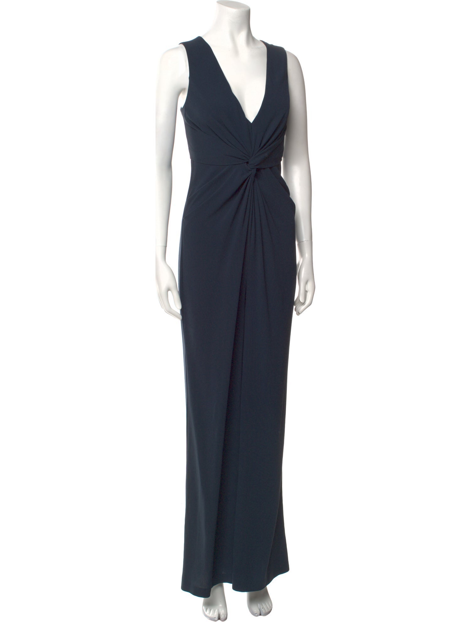 Halston Plunge Neckline Jumpsuit