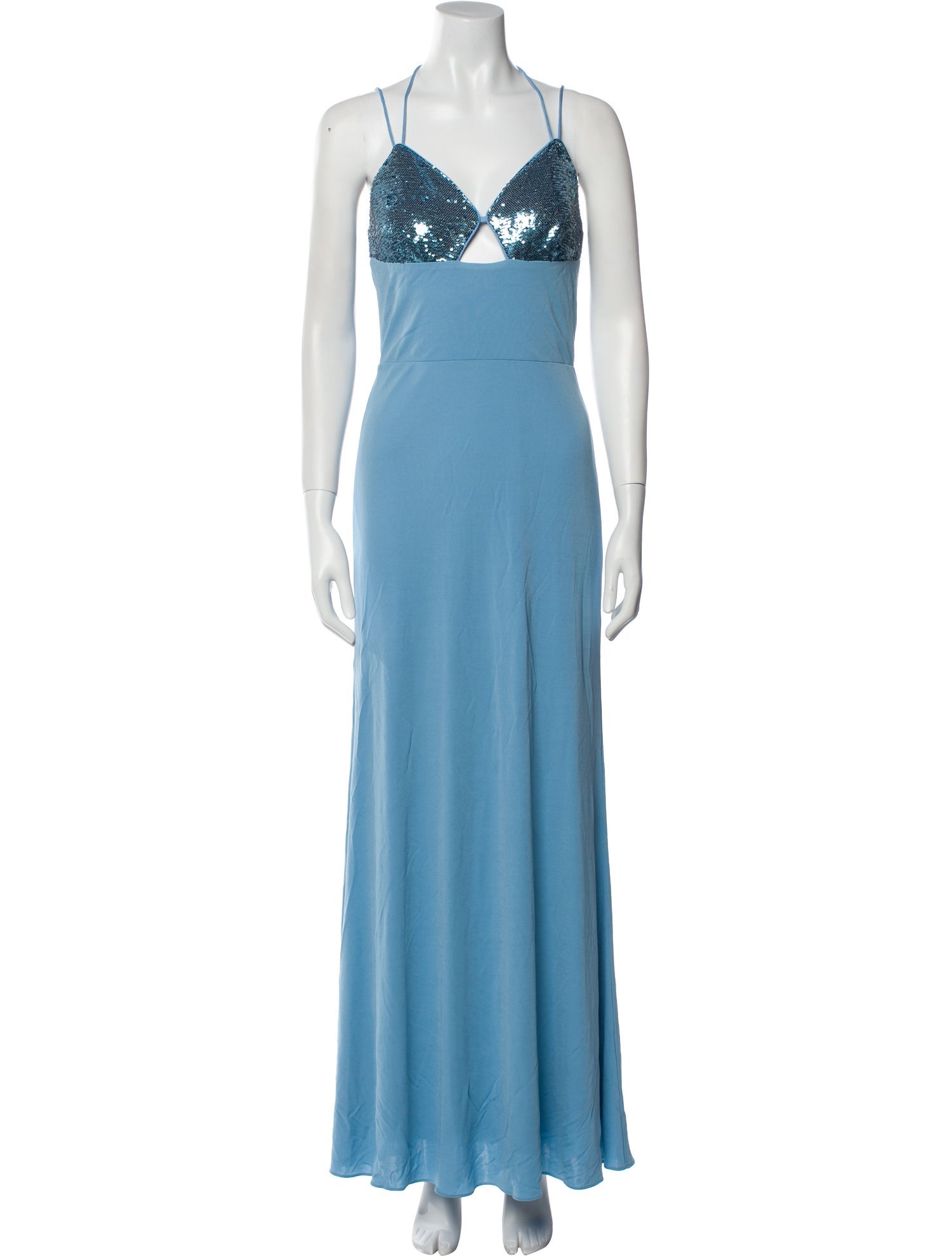 Halston Halterneck Long Dress