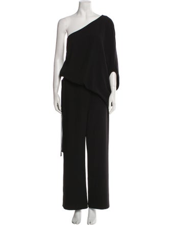 Halston One-Shoulder Jumpsuit