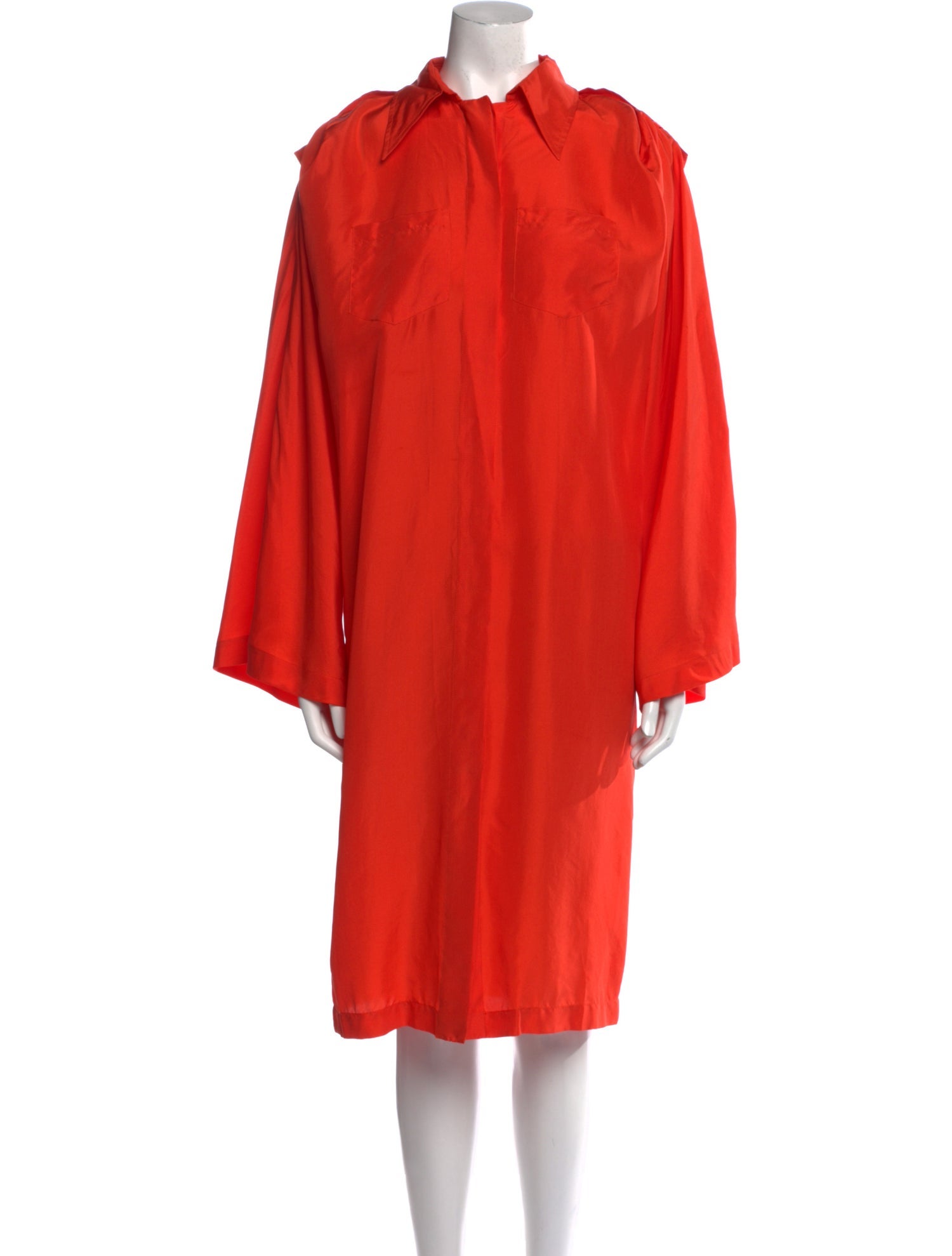 Halston Silk Midi Length Dress