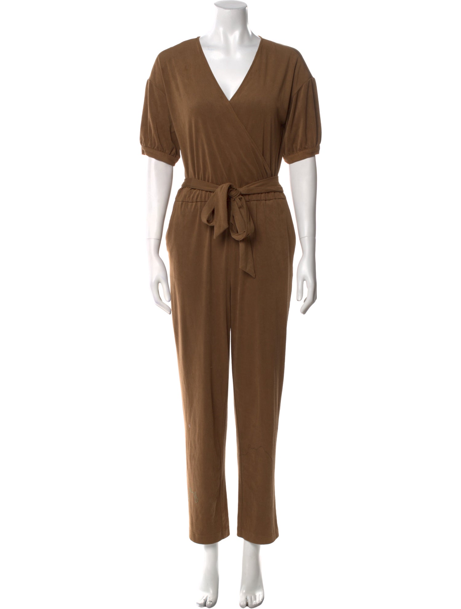 Halston V-Neck Jumpsuit