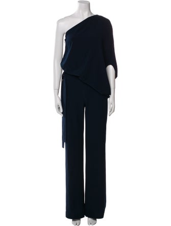 Halston One-Shoulder Jumpsuit