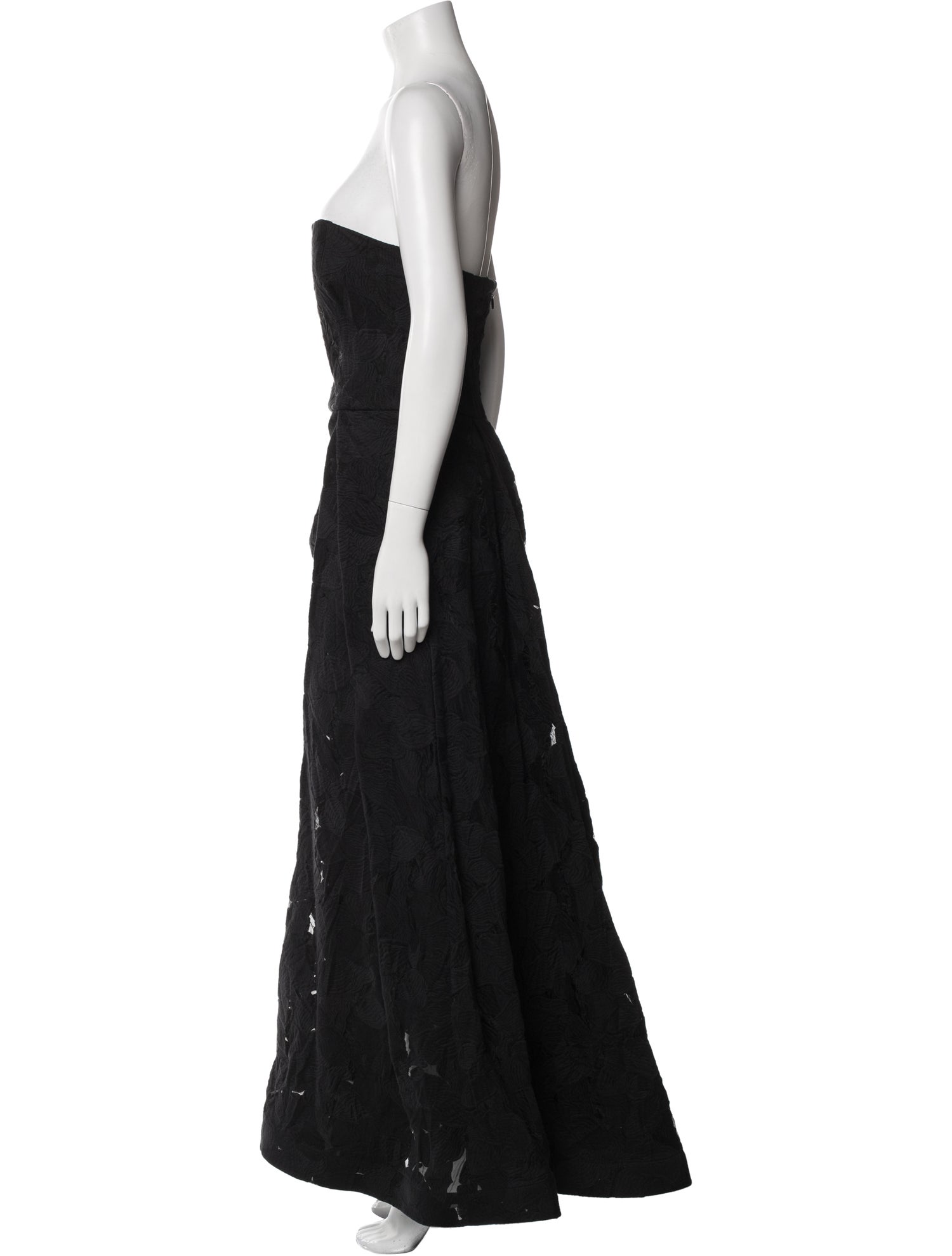 Halston Nylon Strapless Jumpsuit w/ Tags