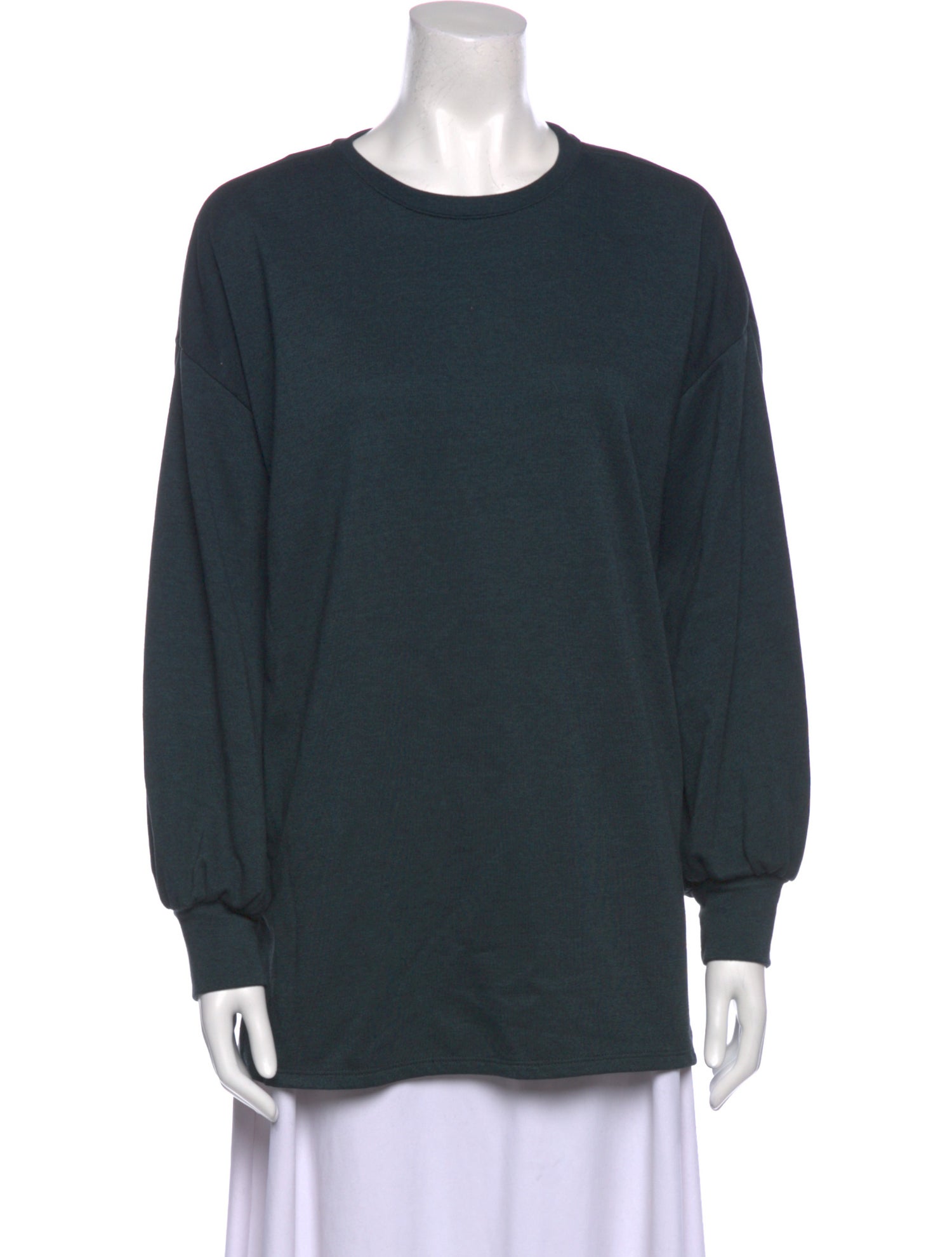 Halston Crew Neck Long Sleeve Sweatshirt