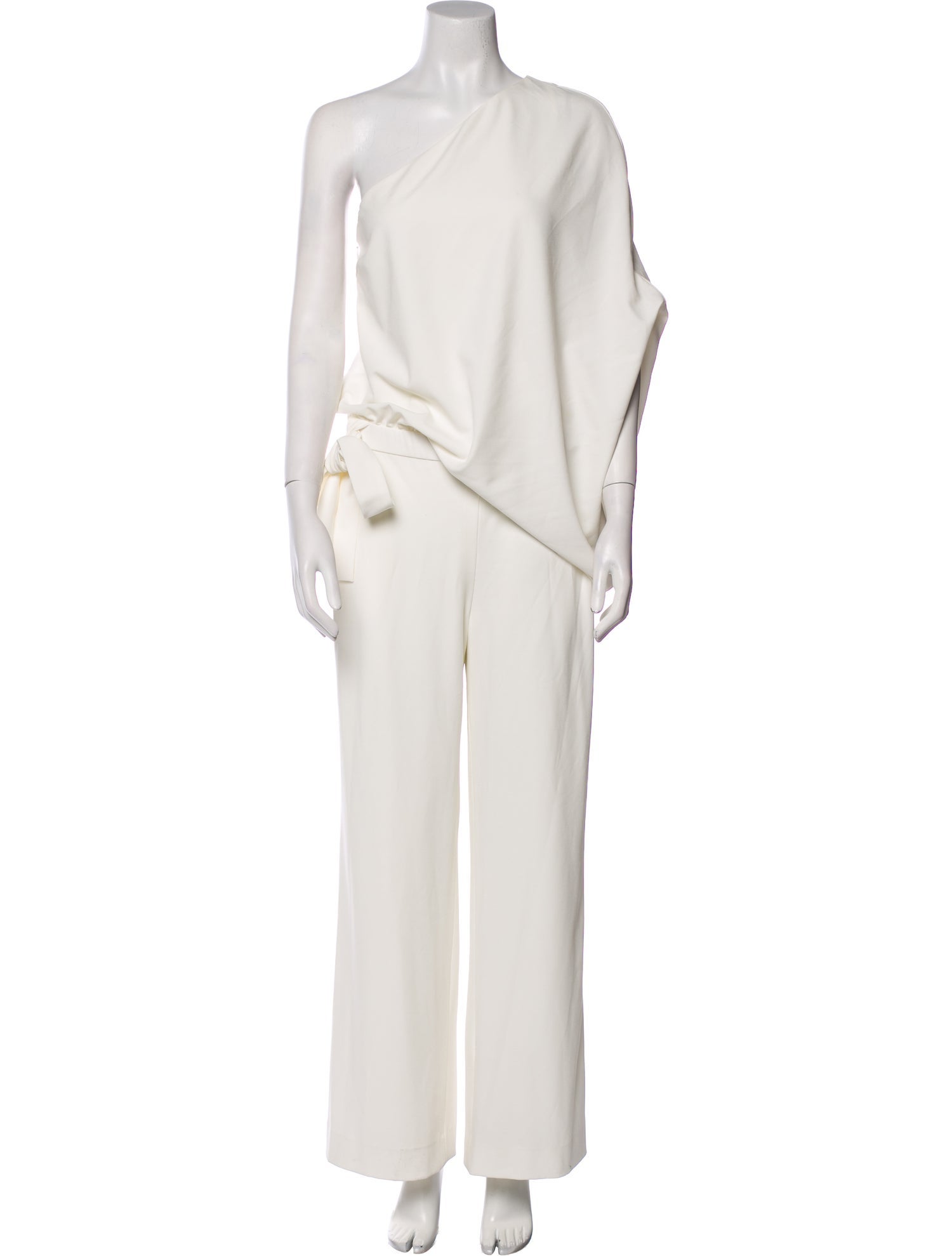 Halston One-Shoulder Jumpsuit