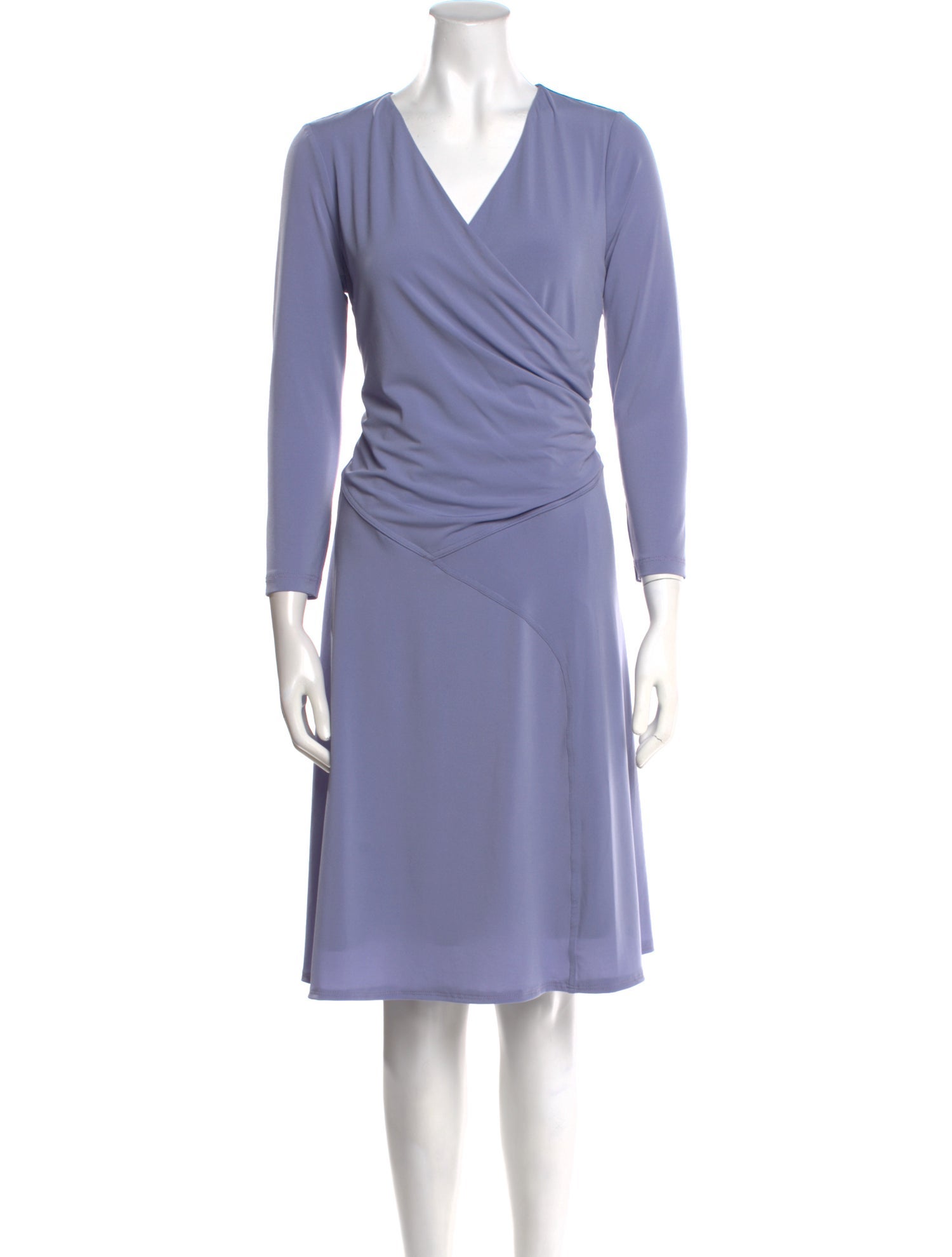 Halston V-Neck Mini Dress