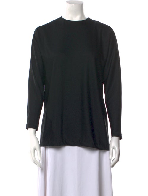 Halston Crew Neck Three-Quarter Sleeve Top