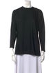 Halston Crew Neck Three-Quarter Sleeve Top