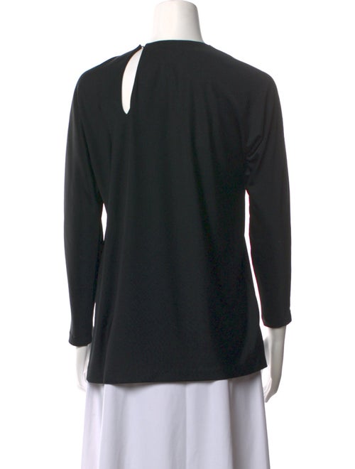 Halston Crew Neck Three-Quarter Sleeve Top