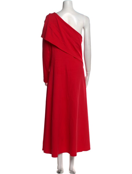 Halston One-Shoulder Long Dress