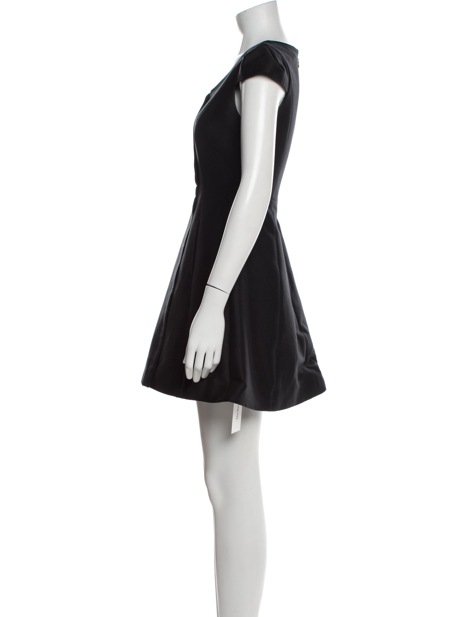Halston V-Neck Mini Dress