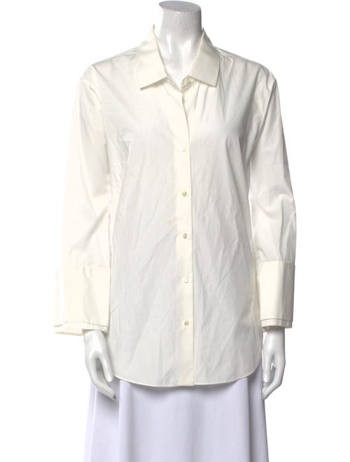 Halston Long Sleeve Button-Up Top