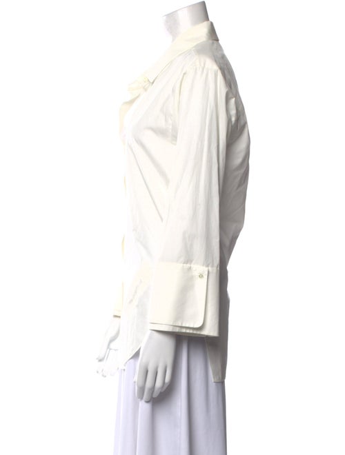 Halston Long Sleeve Button-Up Top