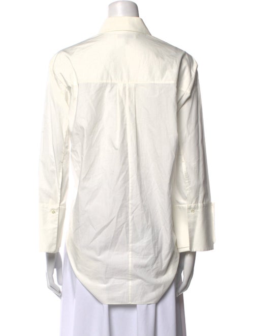 Halston Long Sleeve Button-Up Top