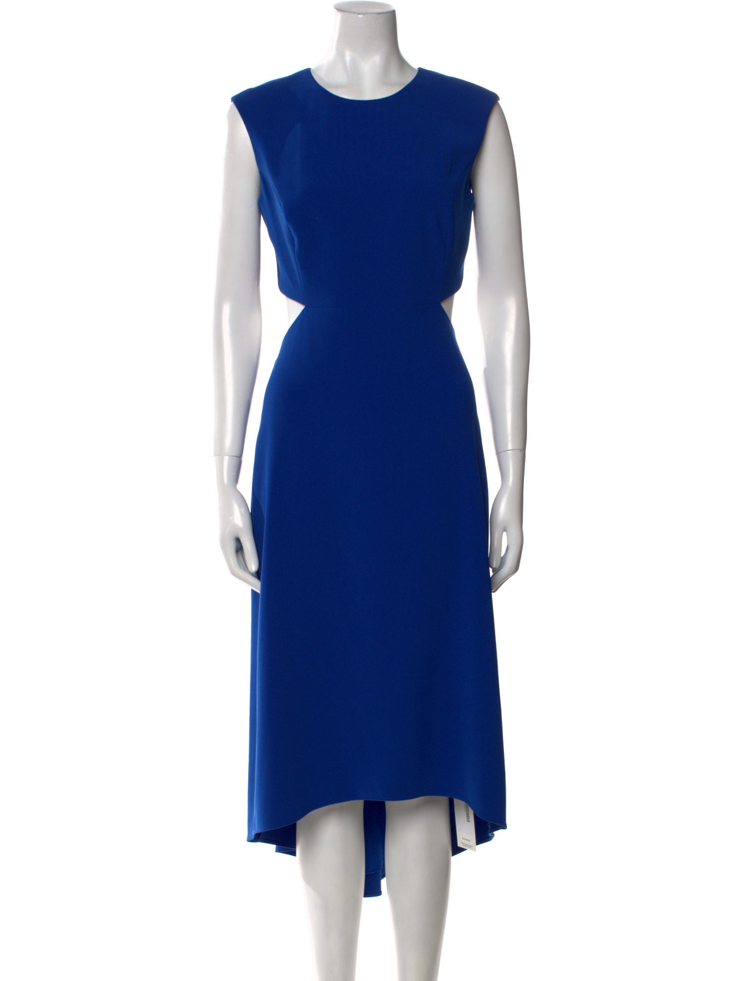 Halston Crew Neck Long Dress