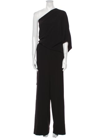 Halston One-Shoulder Jumpsuit