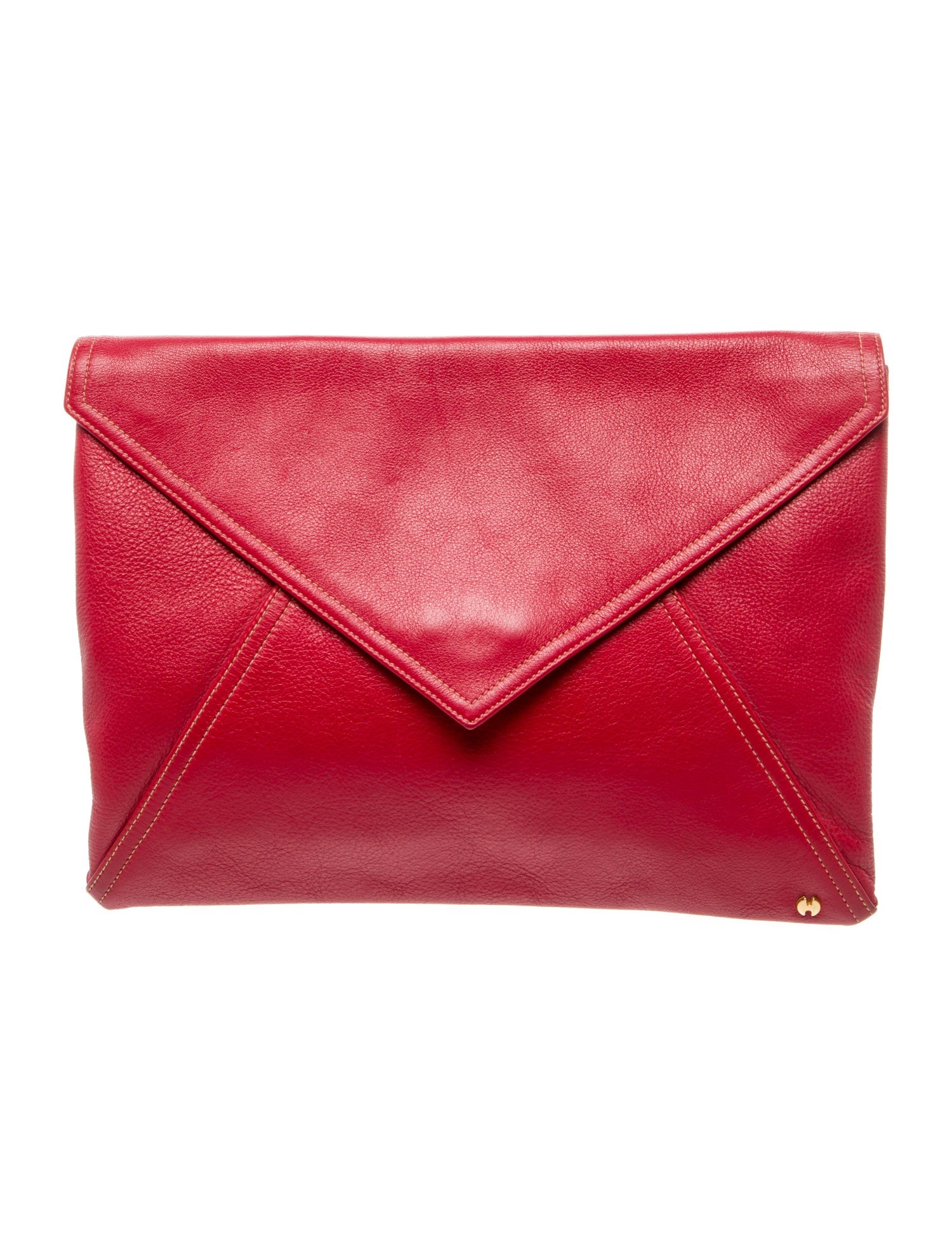 Halston Leather Clutch