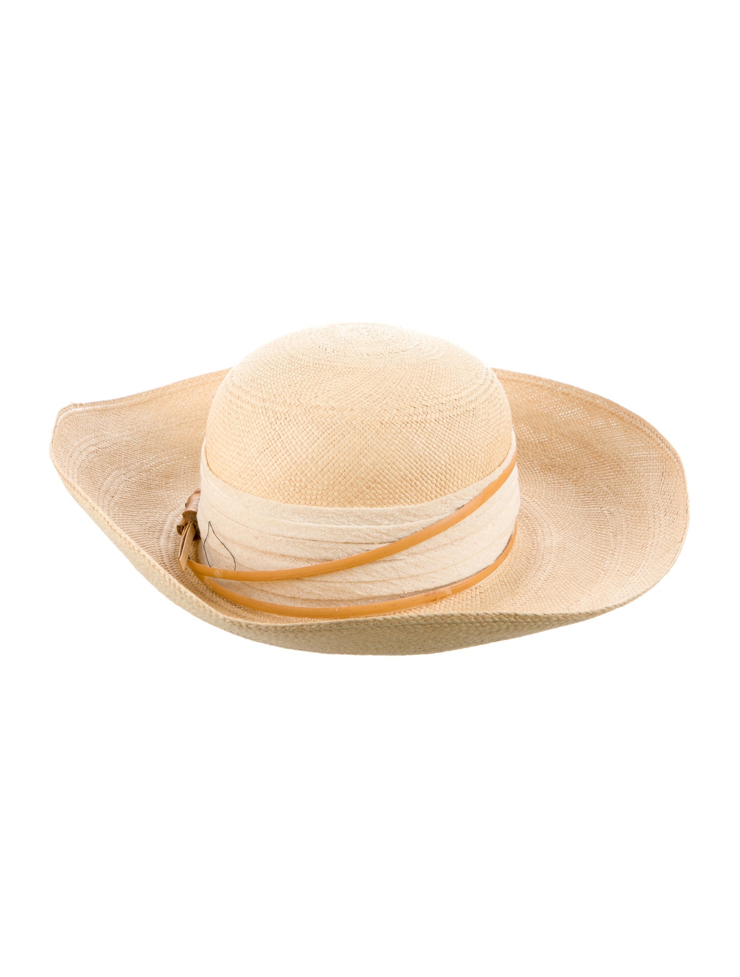 Halston Wide Brim Straw