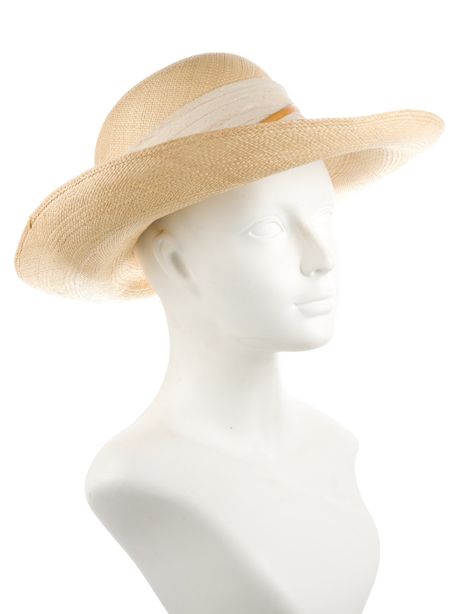 Halston Wide Brim Straw