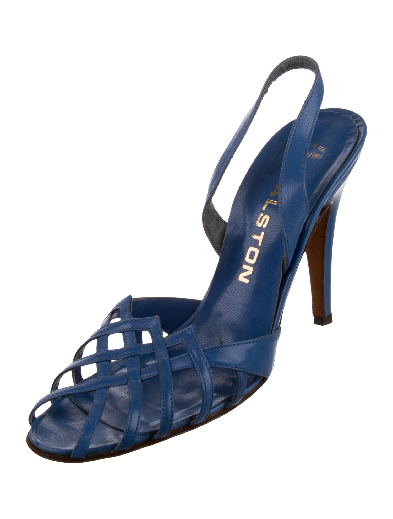 Halston Leather Slingback Pumps