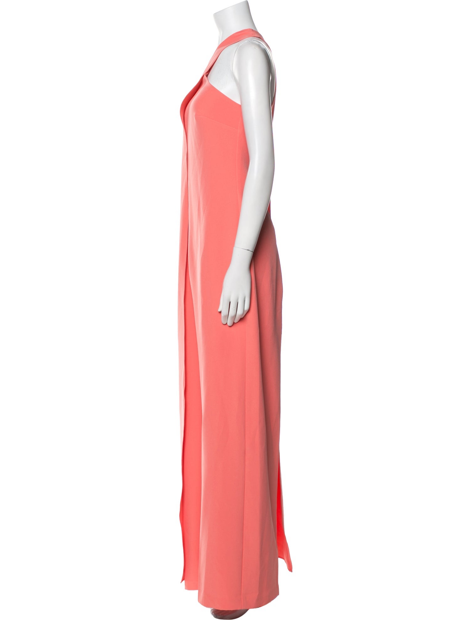 Halston One-Shoulder Jumpsuit