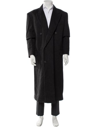 Halston Wool Overcoat