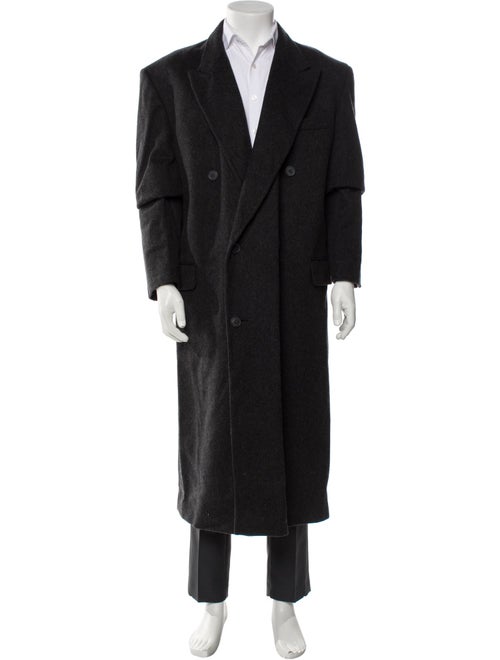 Halston Wool Overcoat