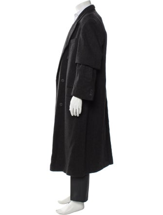 Halston Wool Overcoat