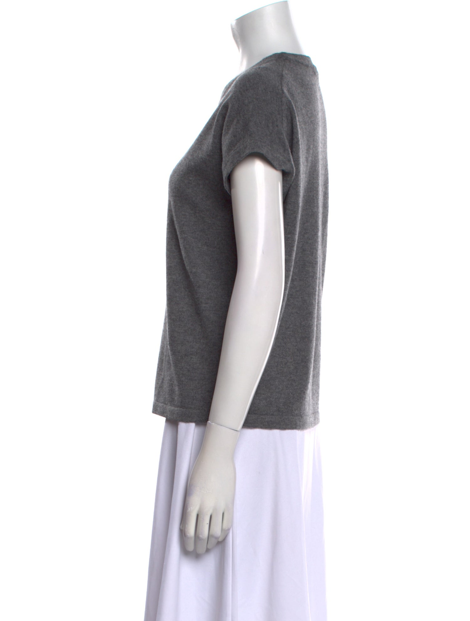 Halston Wool Scoop Neck Sweater