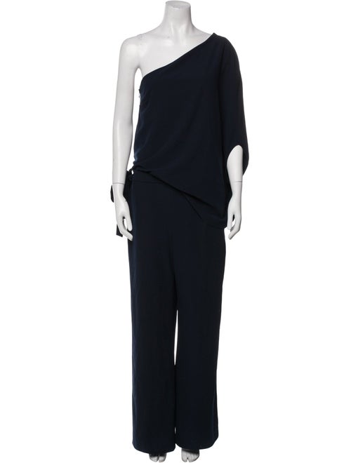 Halston One-Shoulder Jumpsuit