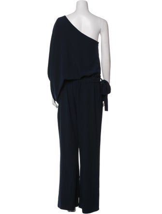 Halston One-Shoulder Jumpsuit