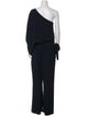 Halston One-Shoulder Jumpsuit
