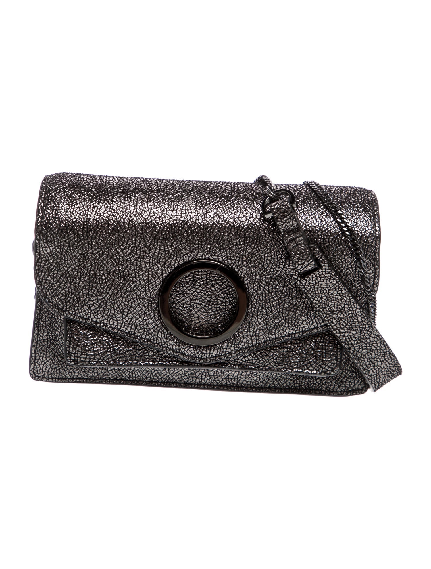 Halston Leather Minaudière