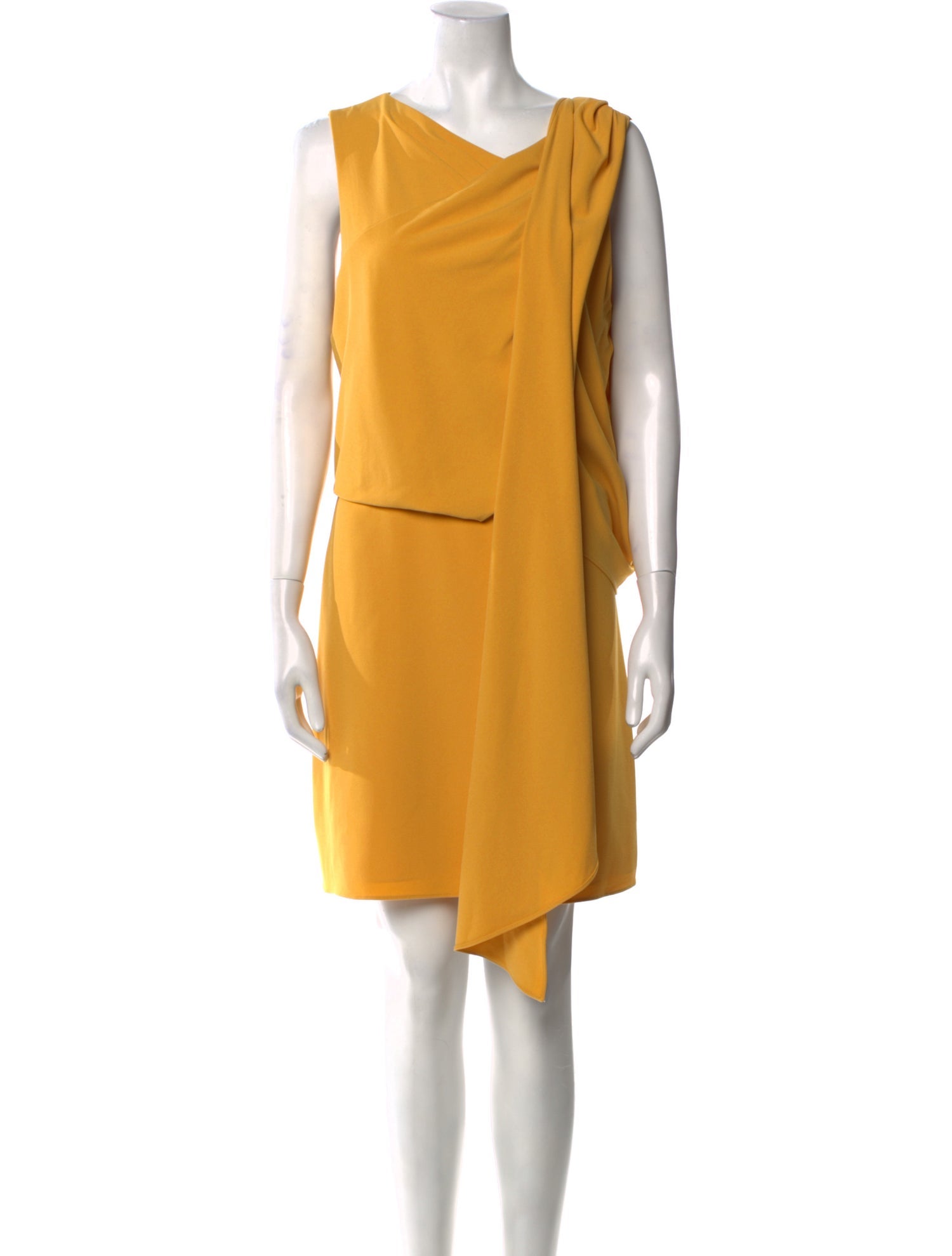 Halston Cowl Neck Mini Dress