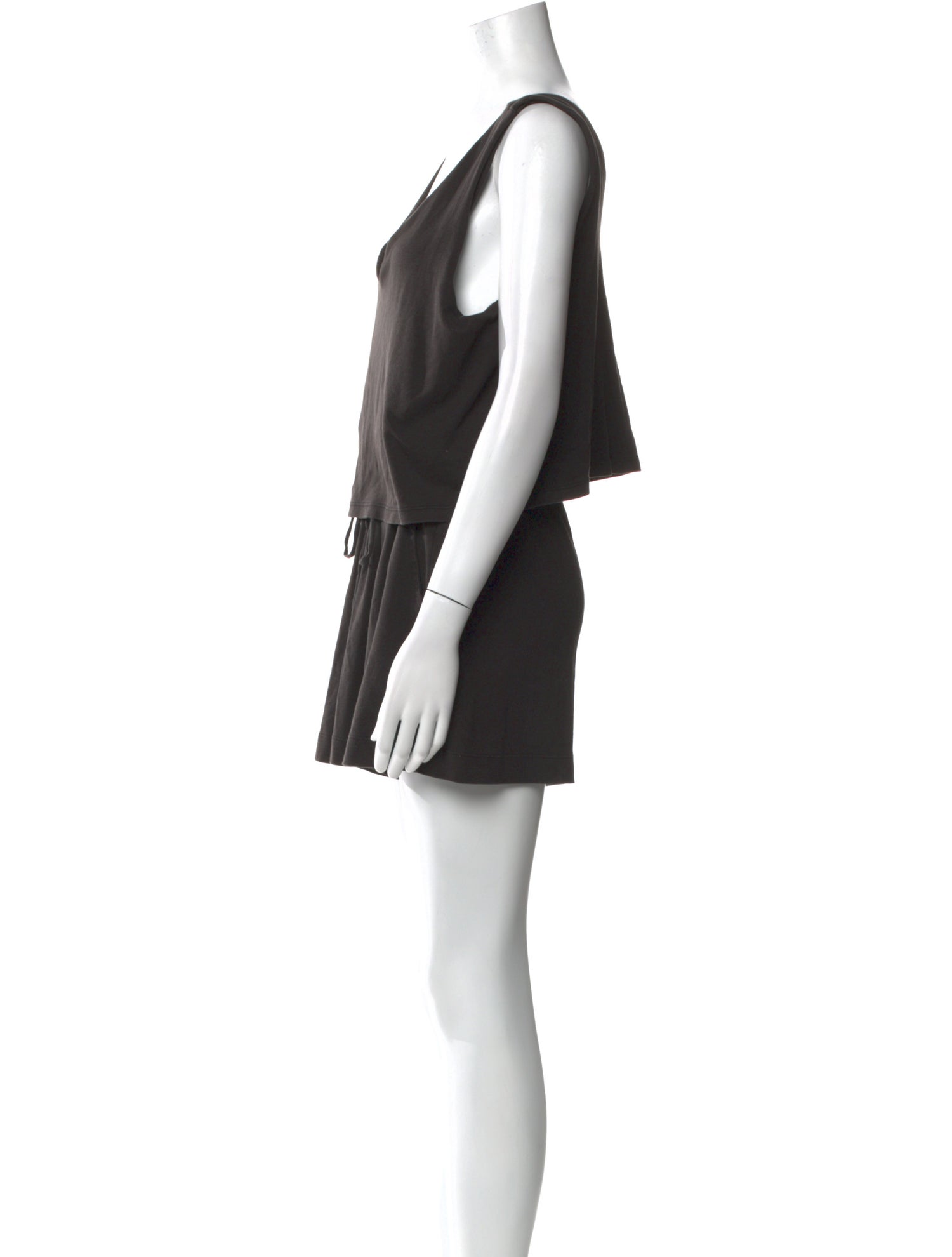 Halston Scoop Neck Romper