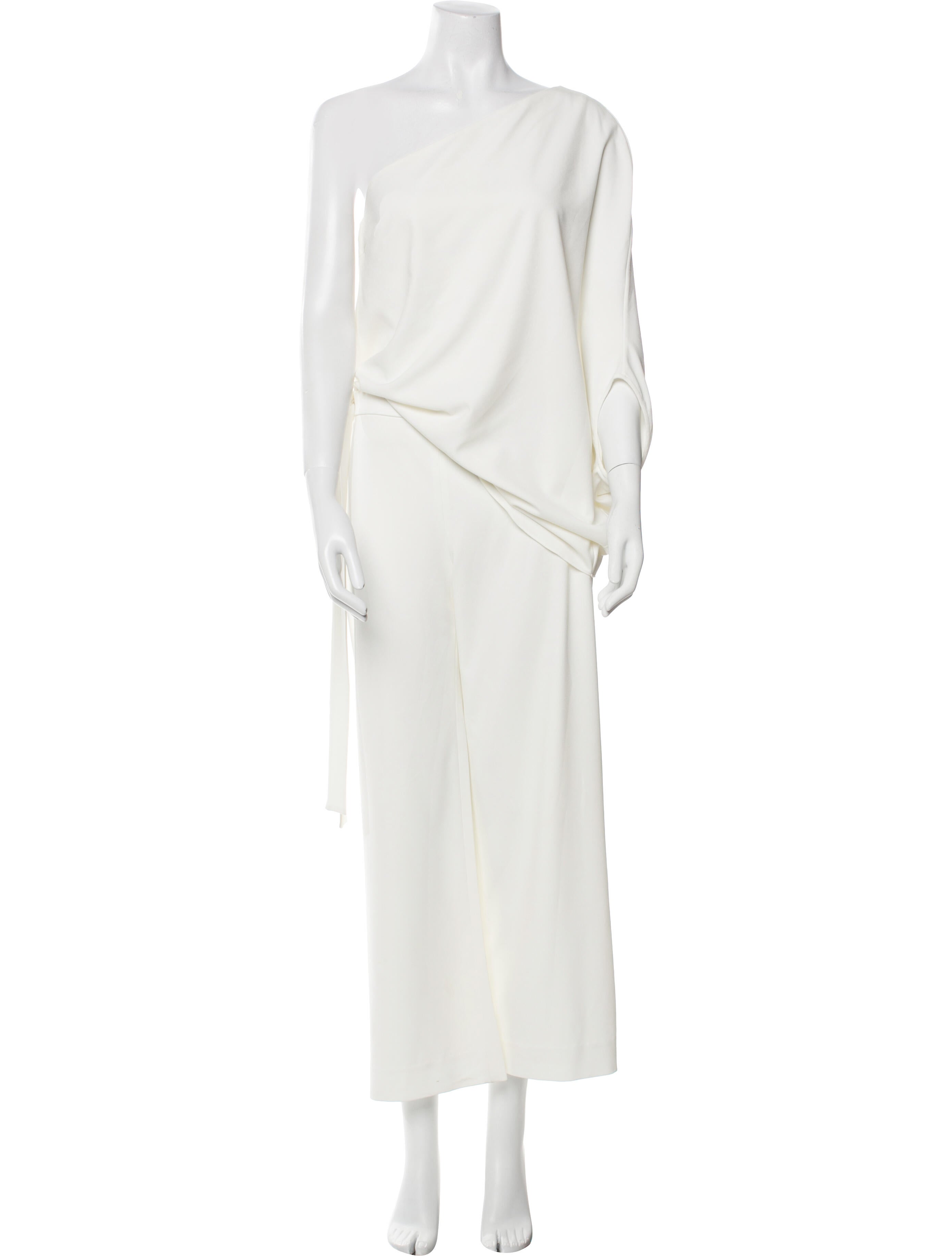 Halston One-Shoulder Jumpsuit