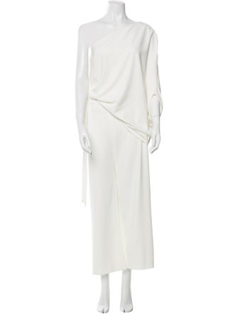 Halston One-Shoulder Jumpsuit