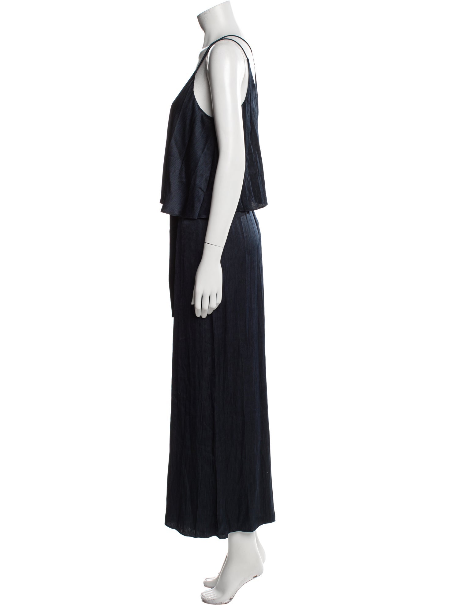 Halston V-Neck Jumpsuit w/ Tags
