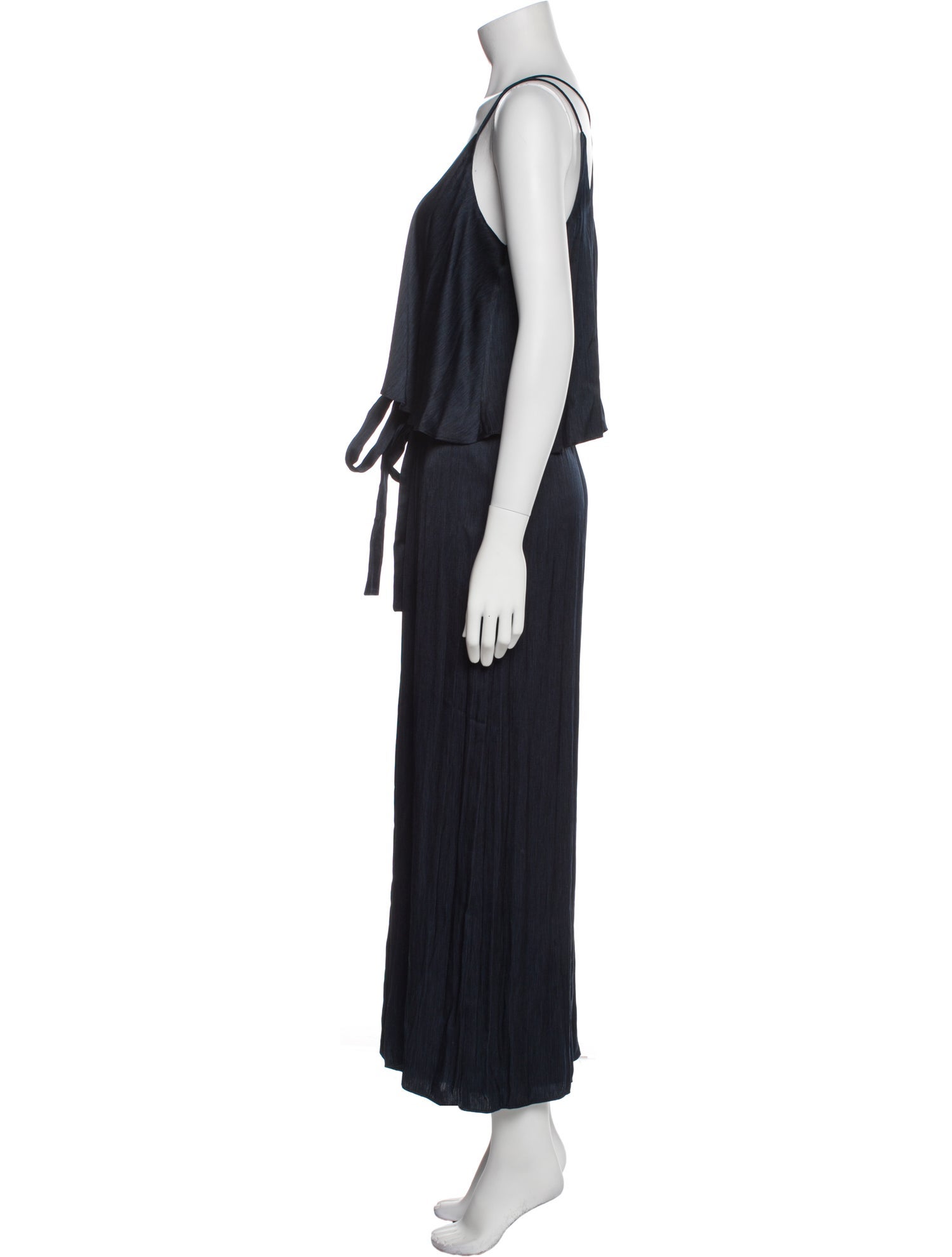 Halston V-Neck Jumpsuit w/ Tags